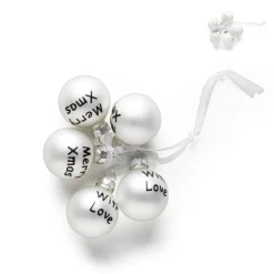 Kerstballetjes cadeauhangers - diverse soorten - 5xø2.5 cm