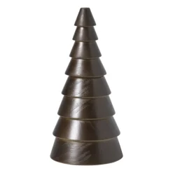 Kerstboom groot - bruin - ø9x17.5 cm