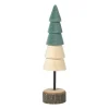 Kerstboom hout - bruin/groen - ø5x19 cm