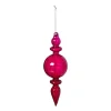 Kersthanger bolling - paars - ø7x22 cm