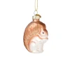Kersthanger eekhoorn - bruin - 7.2x5.2x3 cm