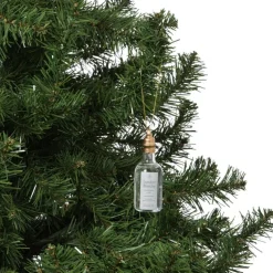 Kersthanger fles wijn - diverse varianten - ø3.5x14 cm