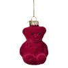 Kersthanger gummybeer velvet - paars - 8x5.6x4.6 cm