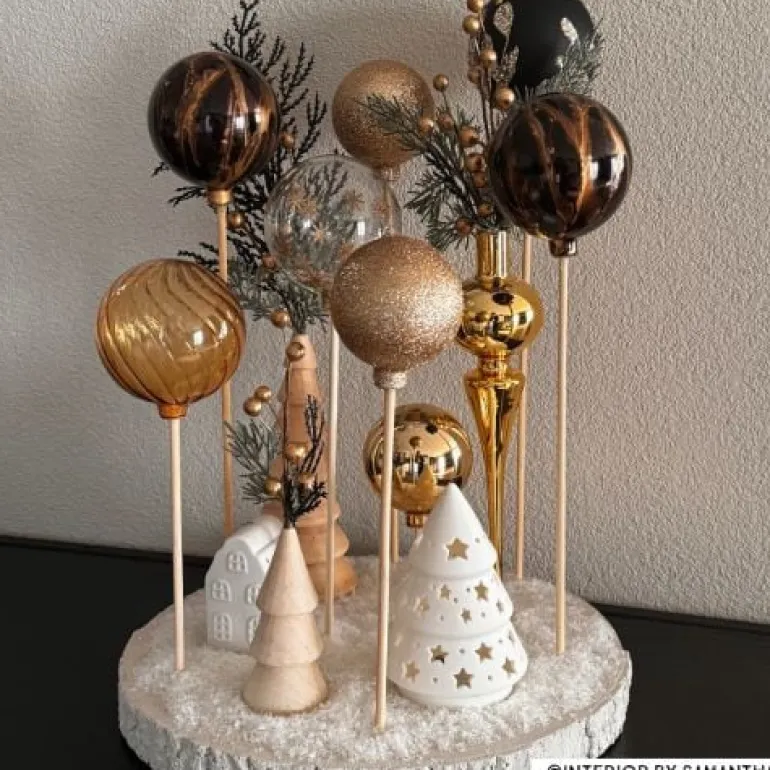 Kersthanger huisje - lichtgevend - wit