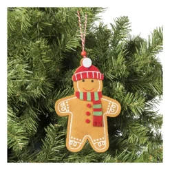 Kersthanger koekmannetje - diverse varianten - 10.5x9.5x1 cm