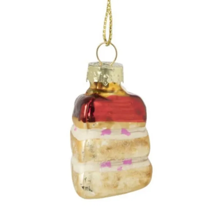 Kersthanger mini cake - set van 3 - 4 cm