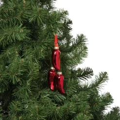 Kersthanger peper - rood - ø2.7x7.6 cm