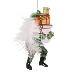 Kersthanger piet - groen - 7x6.5x16 cm