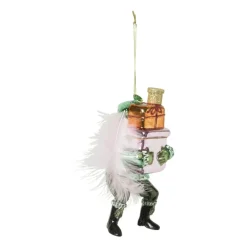 Kersthanger piet - groen - 7x6.5x16 cm