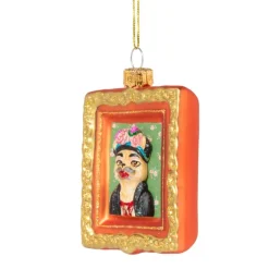 Kersthanger schilderij hond - diverse varianten - glas