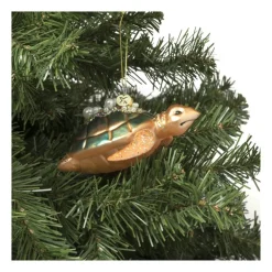 Kersthanger schildpad - glas - 4x9.4x9 cm