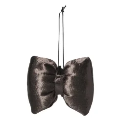 Kersthanger strik - bruin - 8x9.5x1.5 cm