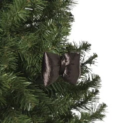 Kersthanger strik - bruin - 8x9.5x1.5 cm