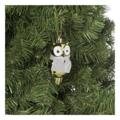Kersthanger uil - diverse varianten - 9.4x4.8x3.9 cm