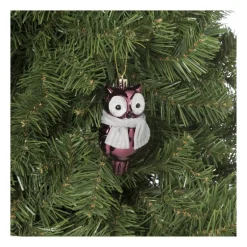 Kersthanger uil - diverse varianten - 9.4x4.8x3.9 cm