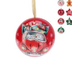 Kersthanger voorraadblik - diverse varianten - ø7.5 cm