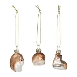 Kersthangers dieren - set van 3