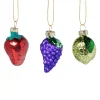 Kersthangers mini - fruit - set van 3