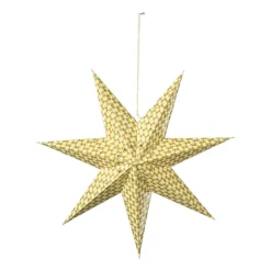 Kerstster clashing colours - geel - 60 cm