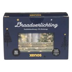 Kerstverlichting LED - warm wit - 50 lampjes - 3.7 meter