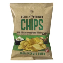 Kettle Cooked Chips - sourcream en ui - 150 gram