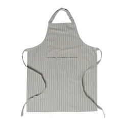 Keukenschort gestreept - groen/wit - 65x85 cm
