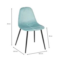 Kinderstoel Ivy - blauw - 60x36.5x33.5 cm