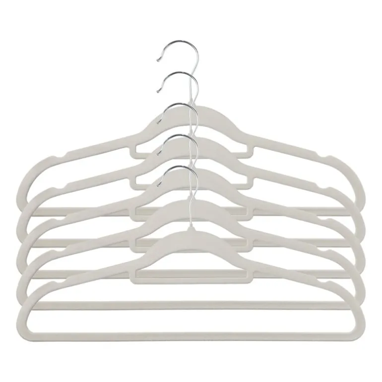 Kledinghanger vilt - grijs - set van 5