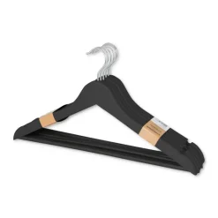 Kledinghangers - zwart - set van 5