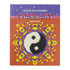 Kleuren op pixel kleurboek - 21x25 cm