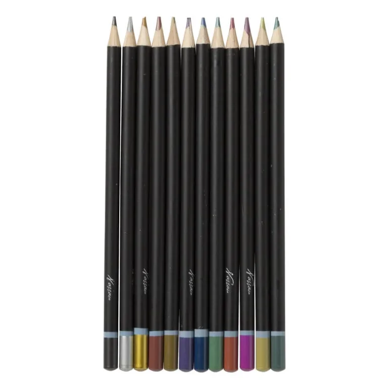 Kleurpotloden in blik - set van 12