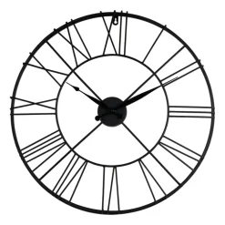 Klok Boston zwart - ø57 cm