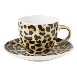 Kop en schotel panter - 190 ml