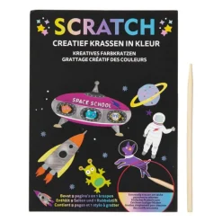 Krasboek ruimtefiguren - 13x18 cm