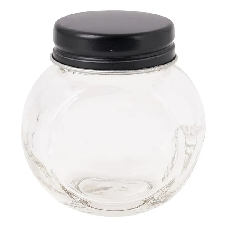 Kruidenpot mini - zwart - 50 ml
