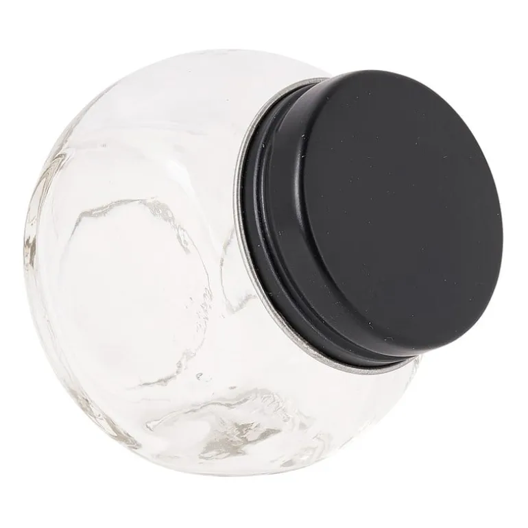 Kruidenpot mini - zwart - 50 ml