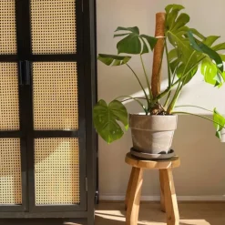 Krukje Munduk recycled hout - bruin - ø32x39 cm