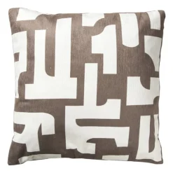 Kussen chenille - bruin - 45x45 cm