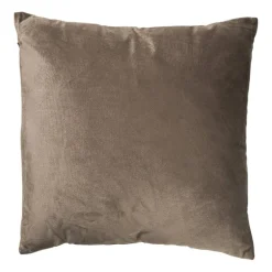Kussen chenille - bruin - 45x45 cm