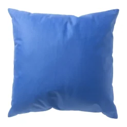 Kussen geblokt - geel/blauw - 45x45 cm