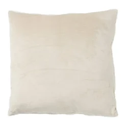 Kussen geblokt teddy - beige - 45x45 cm