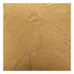 Kussen geborduurde bladeren - bruin - 45x45 cm