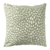 Kussen jacquard - wit/groen - 45X45 cm