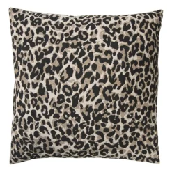 Kussen jacquard animal - bruin - 45x45 cm