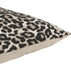 Kussen jacquard animal - bruin - 45x45 cm