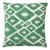 Kussen jacquard ruit - groen - 45x45 cm