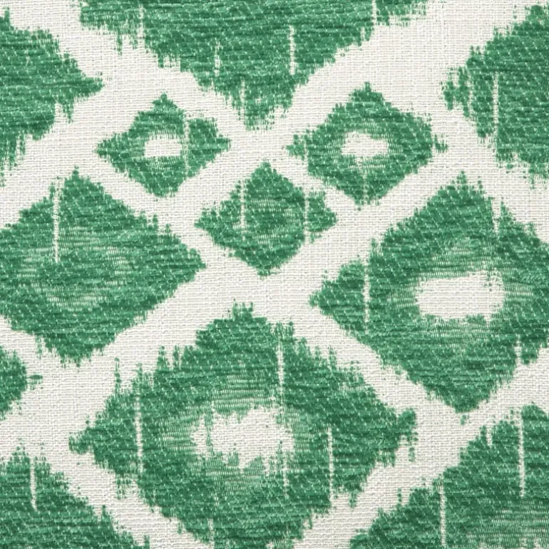 Kussen jacquard ruit - groen - 45x45 cm