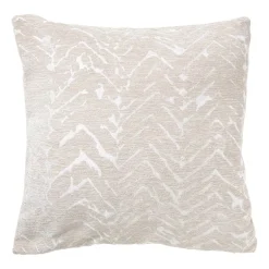 Kussen jacquard zigzag - beige - 45x45 cm