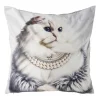 Kussen kat - multikleur - 45x45 cm
