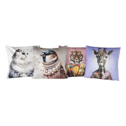 Kussen kat - multikleur - 45x45 cm